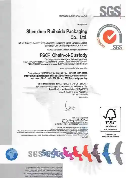 FSC Certificate